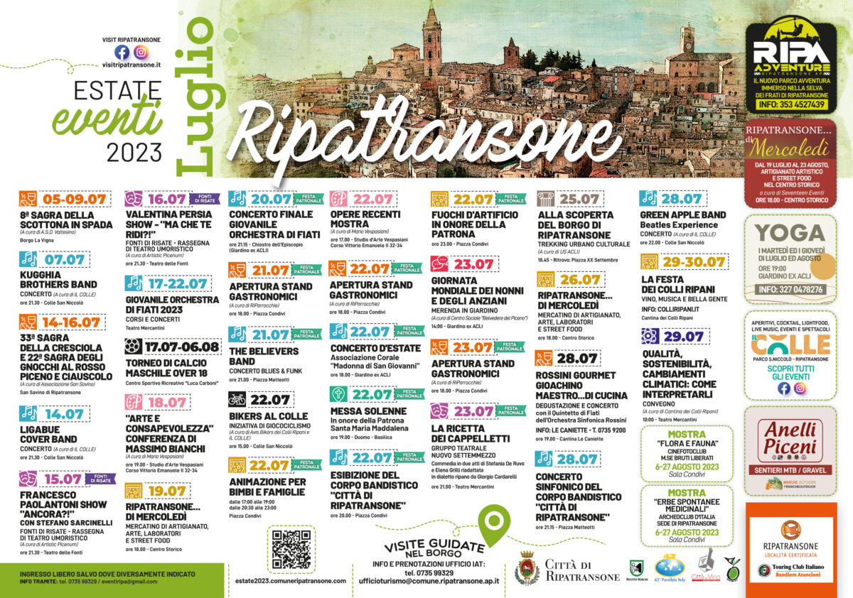 Calendario Eventi Estate 2023 Visit Ripatransone